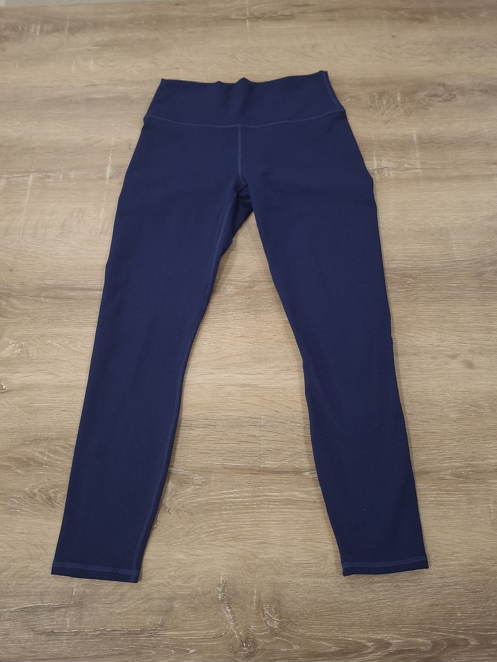 Fabletics PowerHold Athletic Leggings Women's Medium Navy Blue High Rise